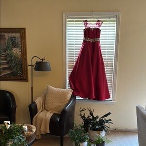 Elegant Red Kids Formal Dress